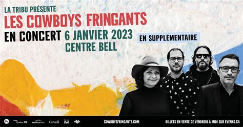 spectacle cowboys fringants centre bell